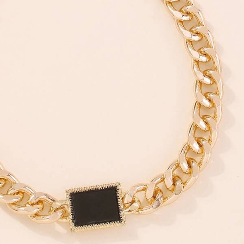 Contempoary Chain Necklace - Picture 3 of 4